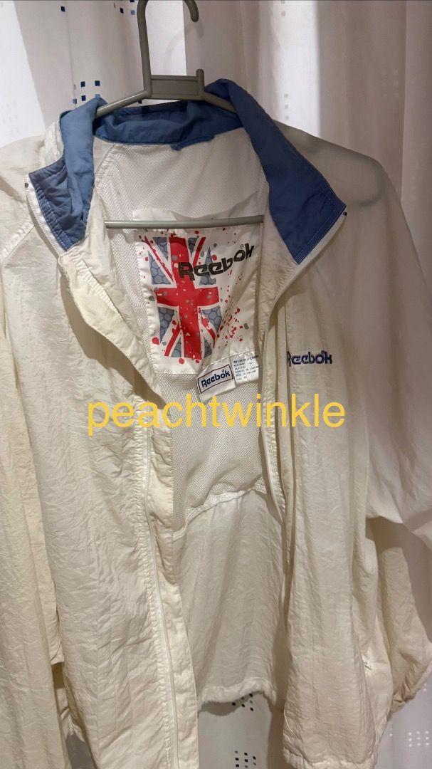 Reebok Vintage Union Jack Windbreaker Jacket (Category: Coats, Jackets and Outerwear) located in Dasmarinas. Submitted by peachtwinkle (Listing ID 1462922453, Image 1). Description: original! see photos for conditons.