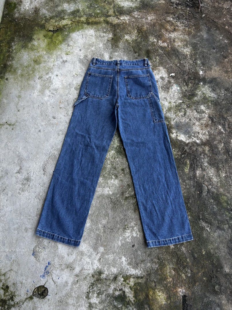Refuge Skater Denim Carpenter Pants (Category: Jeans) located in Balanga. Submitted by nothingtohold.co (Listing ID 1463077265, Image 3). Description: Refuge Skater Denim Carpenter Pants Size 1 on tag | 28 waistline | 42 length | 9.5 leg opening | 9.8 condition No issue.