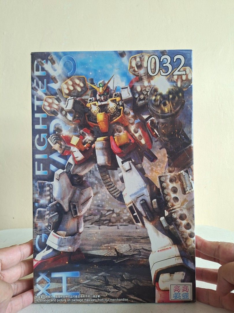 Reshipment Fighter XXXG-032 1/100 Scale Master Level Model (Category: Gundam & Model Kits) located in Baguio. Submitted by restyrille77846 (Listing ID 1462955702, Image 1). Description: - Master Grade 1/100 XXXG-032 Reshipment Fighter model kit - Box shows some wear, but contents are complete - Ideal for collectors and model builders - Classic Gundam-style collectible.