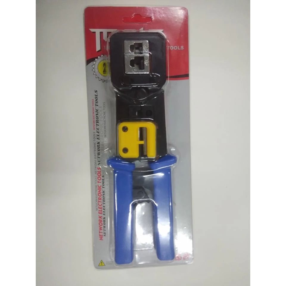 RJ45 Crimping Tool HT-315 (High Definition) (Category: Networking) located in Manila. Submitted by sdfsolutions (Listing ID 1463055945, Image 1). Description: Features: Material:Stainless steel, Carbon Steel Handle Material:Plastic Molded, PVC Sleeve Handle Crimping Range:RJ45/RJ11 6P/8P Function: Crimping, stripping, cutting Features: EZ-RJ45 through hole crystal head special crimping tool with automatic thread trimming. This type of crimping pl