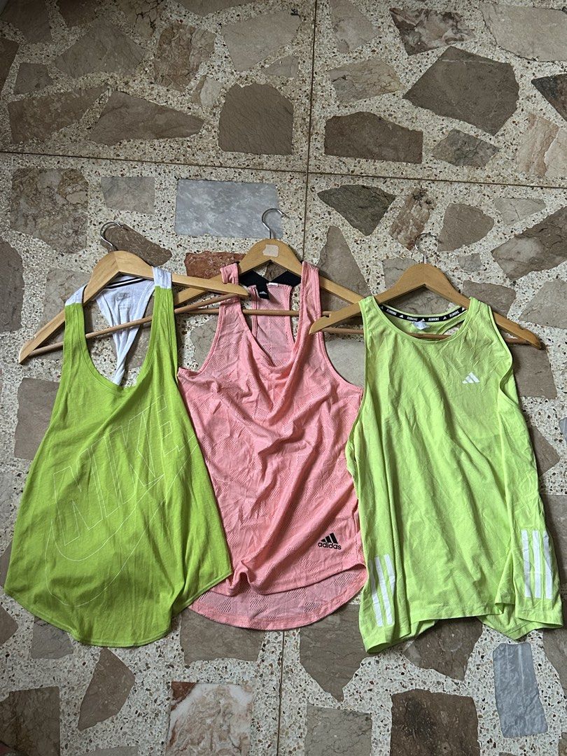 Running sando (Category: Activewear) located in Davao. Submitted by master.mnd (Listing ID 1462941219, Image 1). Description: As new No issue Nike (green) - Large Adidas (green) - Large Adidas (pink) - Medium.