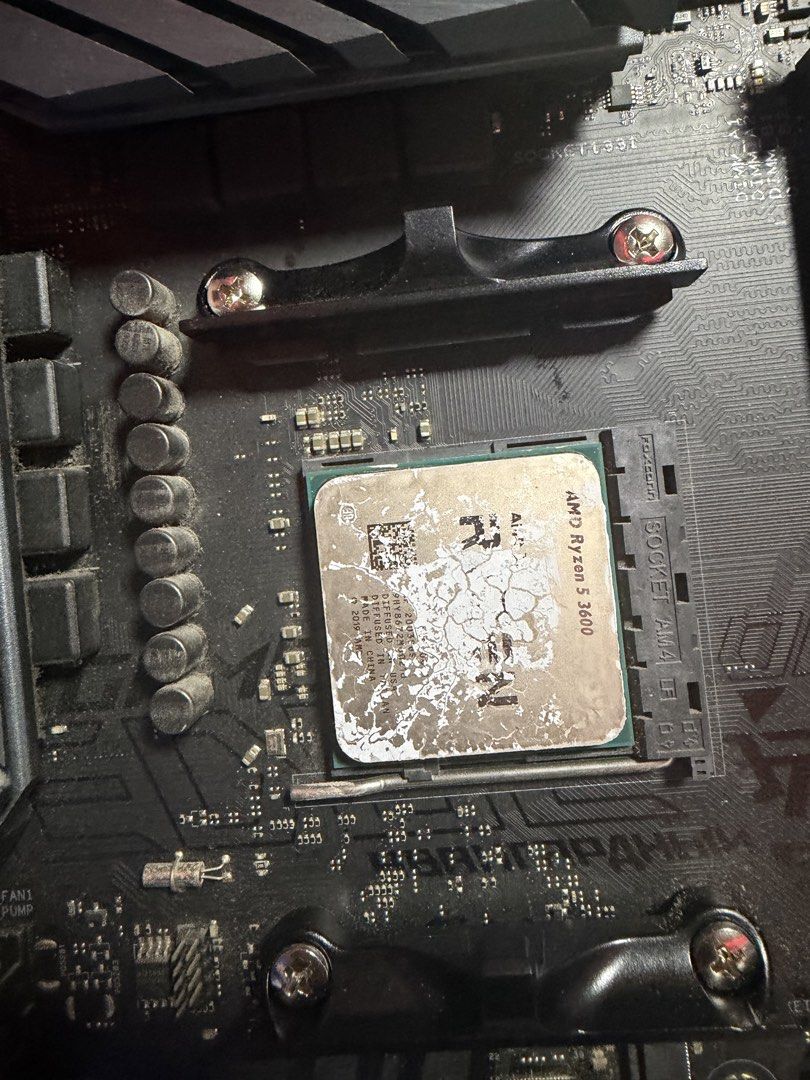 Ryzen 5 + asus Rog strix b450 bundle (Category: Desktops) located in Caloocan City. Submitted by grandtree_0608e3 (Listing ID 1462896695, Image 3). Description: Asus Rog Strix B450 F + Ryzen 5 no issue, good condition with ddr4 16gb RFS: kakaupgrade lang .
