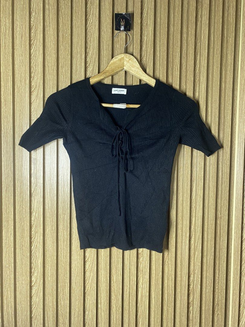 Saint Laurent Tops (Category: Luxury Apparel) located in Davao. Submitted by msthrifted (Listing ID 1462898410, Image 1). Description: Size S-M .