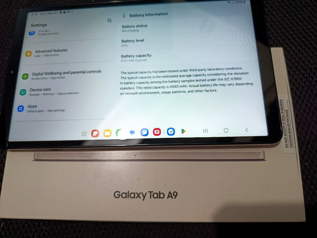 BNEW - Samsung Galaxy Tab A9 SM-X115 (Category: Samsung) located in Quezon City. Submitted by SweetPea17 (Listing ID 1463003192, Image 2). Description: - Brand: Samsung - Model: Galaxy Tab A9 SM-X115 - Color: Dark Gray - Condition: Excellent - Ideal for: Browsing, streaming, everyday tasks - Sleek and portable design.