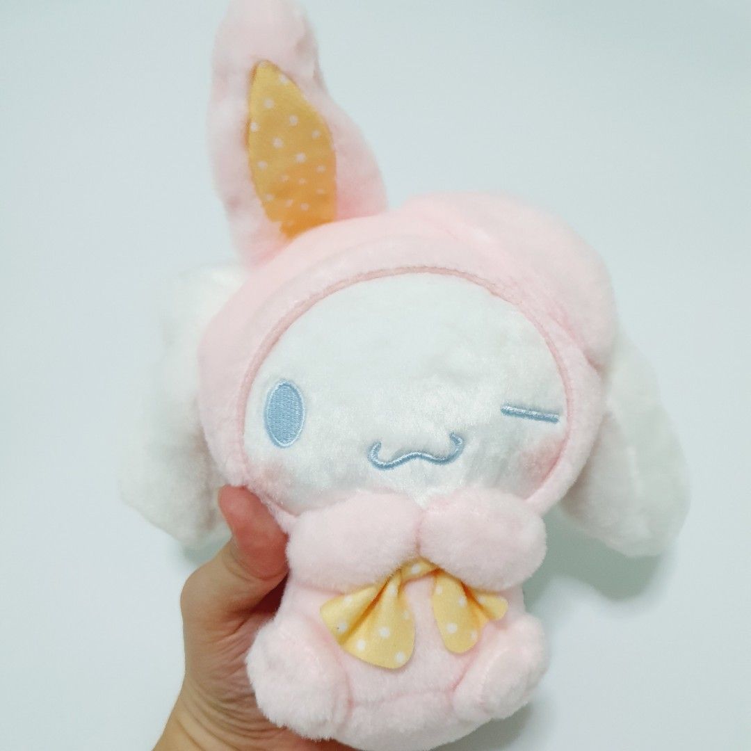 Sanrio Cinnamoroll Pink Bunny Winking Plush (Category: Plushies & Soft Toys) located in Taytay. Submitted by kyo.mono (Listing ID 1462900396, Image 3). Description: 💟Follow us on IG: kyo.mono for faster replies TikTok: kyo.mono_ for videos and review Good as new Auth from Japan Actual photo posted.