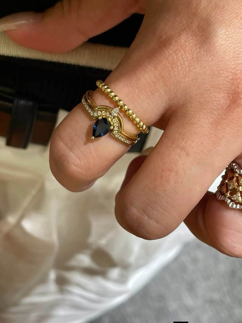 Sapphire and Natural Diamond 18K (Category: Rings) located in Malolos. Submitted by keenhorse_ef38ab (Listing ID 1463028800, Image 2). Description: Sapphire and Natural Diamond 18K Gold Ring A minimalist yet stylish aesthetic 7-10DAYS ARRIVAL 50% DOWNPAYMENT PLS DM FOR PRICE INQUIRIES .