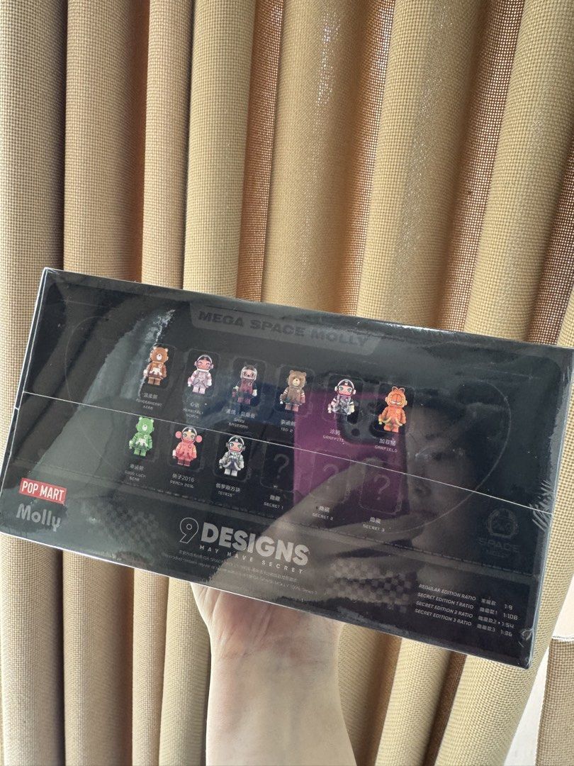 SEALED BOX Pop Mart Space Molly Mega 100% Figurines (Category: Designer & Blind Box Toys) located in Quezon City. Submitted by closetofcoco (Listing ID 1462945208, Image 2). Description: Sealed box.