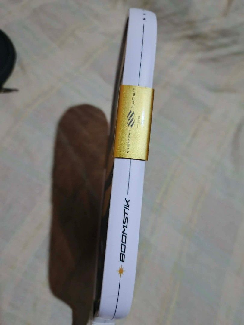 Selkirk boomstuvk paddle (Category: Other Sports Equipment and Supplies) located in Bacoor. Submitted by punkzappa18 (Listing ID 1462953553, Image 2). Description: for sale brandnew pickleball paddle vietnam made OEM paddles selkirk boomstick paddle 1,300 pesos only pass sa tawad sa shoppe kau bumile pick up only ladislao diwa elementary school caridad Cavite city Cop lalamove pede rin pabook kau pass sa shipping.
