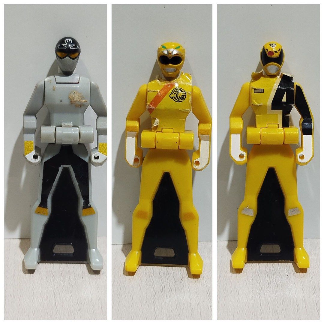Sentai, Power ranger Non DX key (Category: Action & Battle Toys) located in Santa Rosa. Submitted by toysandusbmg (Listing ID 1462978797, Image 3). Description: Sentai, Power ranger Non DX key 65 php each - Preowned items from Japan - sold per piece, please see attached pictures for reference. 🚦Noticeable issue on sticker, some have damage and doesnt stick well. Please Manage your expectation Location: White Drawer.