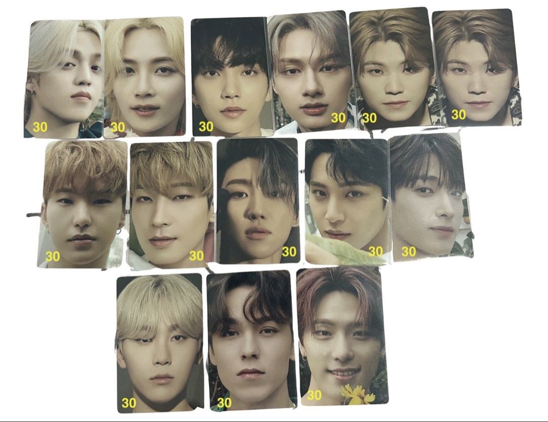 SEVENTEEN Photocards (Category: K-Wave Merchandise) located in Manila. Submitted by angelamae07 (Listing ID 1462914663, Image 3). Description: 🛒 wts lfb ph 🙇🏻‍♀️ pc sale tingi ☆ seventeen official pc DECLUTTER/QUITTING sale!! Minimum Purchase: ₱100 - onhand - prio payo / 3 days dop - price on photos - mop: gcash | mod: jnt/lalamove (no to rush) - comment photo to mine / dm photo to mine t. seventeen seungcheol dino vernon jun dk mingyu woozi s