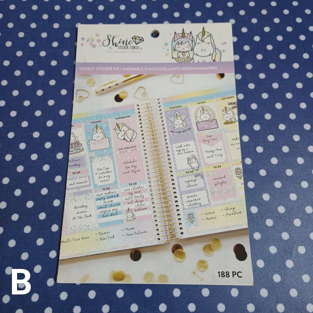 Shine Sticker Studio Weekly Sticker Kit (New) (Category: Other Stationery & Craft) located in Cainta. Submitted by stationerydestash (Listing ID 1463099544, Image 2). Description: .