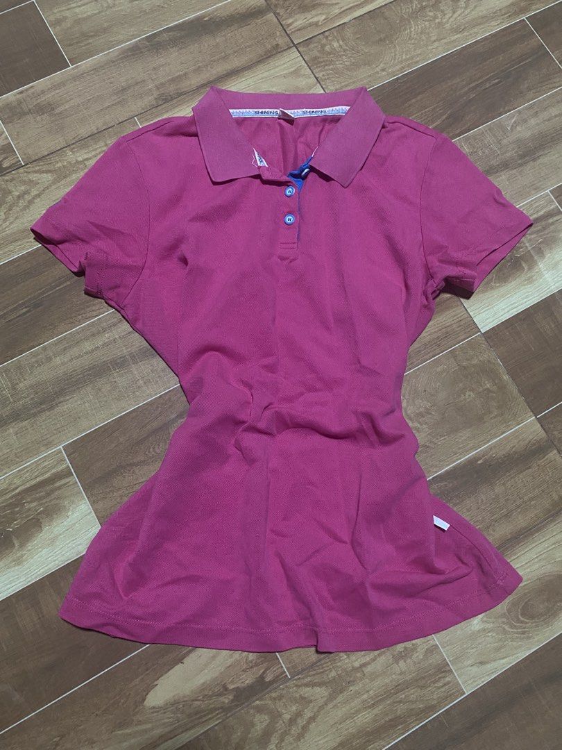 SHINING Pink Polo Shirt (Category: Blouses) located in Manila. Submitted by kik1sdservice (Listing ID 1463075792, Image 1). Description: - Pink polo shirt from SHINING - Size S-M .