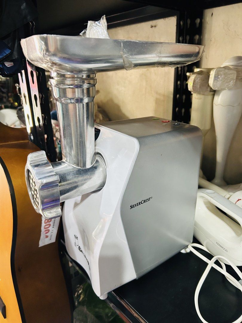 Silvercrest Meat Grinder with Accessories (Category: Juicers, Blenders & Grinders) located in Manila. Submitted by starbalesukandjapansurplus (Listing ID 1462897942, Image 2). Description: - Brand: Silvercrest - Type: Electric Meat Grinder - Condition: Tested and working - Features: Comes with various grinding plates and attachments - Benefits: Grinds meat quickly and efficiently, easy to assemble and clean - Ideal for: Home use, a handy kitchen 