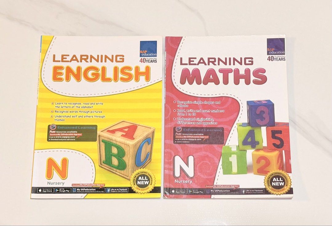 Singapore Asia Publishers Learning English / Maths ～ N / K1 / K2 （分類：教科書）位於 Hong Kong。 由 easymnm 提交（商品編號 1463078161，圖片 2）。簡介： Singapore Asia Publishers Learning English Singapore Asia Publishers Learning Maths ～ N / K1 / K2 大部分未做過，只有小部分鉛筆寫過，可以擦走 $150 ～ 6 本，$30～ 1 本。