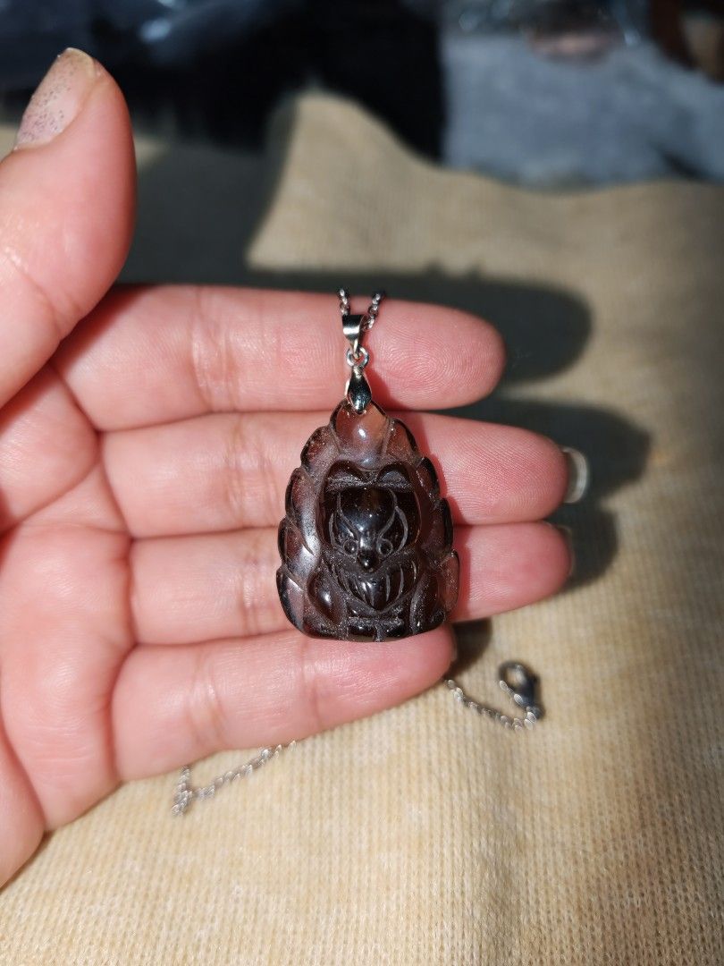 Smokey Quartz 9Tailed Fox (Category: Necklaces) located in Quezon City. Submitted by piaoliangcollections.ph (Listing ID 1463097132, Image 1). Description: Smoky quartz is a powerful grounding and protective crystal known for clearing negative energy and calming the mind. Grounding and Stability Anchors energy: Connects your body to the Earth to stop scattered thoughts. Brings calm: Promotes inner peace and physical stability during chaotic momen