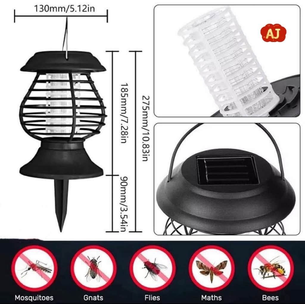 Solar Powered Mosquito Killer Lamp & Light (Category: Lighting) located in Manila. Submitted by chaionlineshop (Listing ID 1462984102, Image 3). Description: - Solar-powered outdoor lamp - Kills mosquitoes, gnats, flies, moths, and bees - No chemicals needed - Charges in the sun, works at night - Easy to use: hang or place on the ground - Ideal for gardens and patios - Waterproof design.