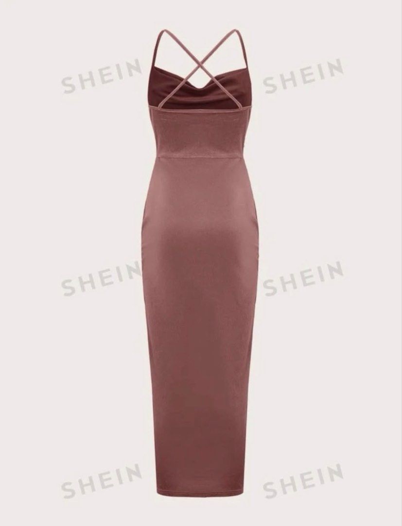 Solid Drawstring Ruched Velvet Dress (Category: Evening dresses & gowns) located in Manila. Submitted by thelabelfindsbym (Listing ID 1462943586, Image 2). Description: .