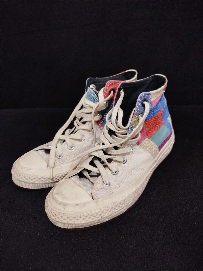 Special edition converse shoes 👟 (Category: Casual Shoes) located in Naga. Submitted by jea1991 (Listing ID 1462997035, Image 1). Description: Converse Chuck 70 High 'Chinese New Year - Special edition! 💛👟 Patchwork' (170565C) Size: Euro 39 📌 Condirion: 9/10 🫰🏻 Price: 1,800 🫶🏻 Original price: 4,800 ✨.