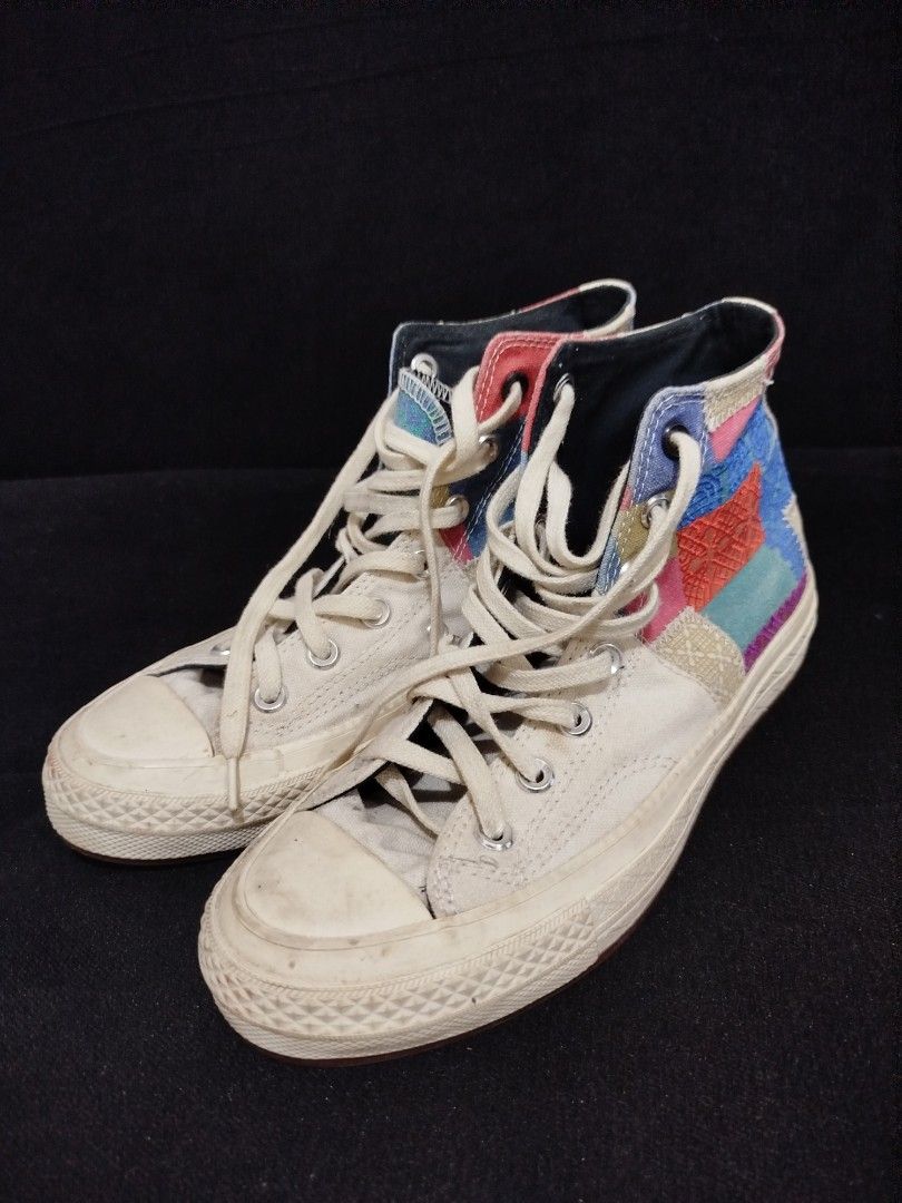 Special edition converse shoes 👟 (Category: Casual Shoes) located in Naga. Submitted by jea1991 (Listing ID 1462997035, Image 3). Description: Converse Chuck 70 High 'Chinese New Year - Special edition! 💛👟 Patchwork' (170565C) Size: Euro 39 📌 Condirion: 9/10 🫰🏻 Price: 1,800 🫶🏻 Original price: 4,800 ✨.