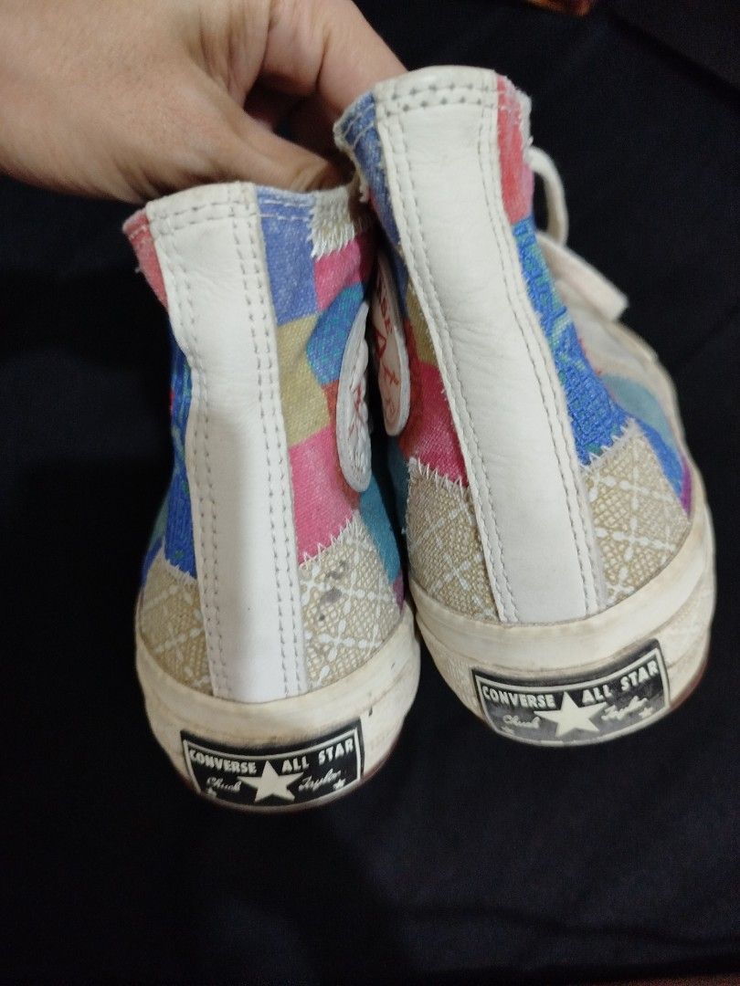 Special edition converse shoes 👟 (Category: Casual Shoes) located in Naga. Submitted by jea1991 (Listing ID 1462997035, Image 2). Description: Converse Chuck 70 High 'Chinese New Year - Special edition! 💛👟 Patchwork' (170565C) Size: Euro 39 📌 Condirion: 9/10 🫰🏻 Price: 1,800 🫶🏻 Original price: 4,800 ✨.