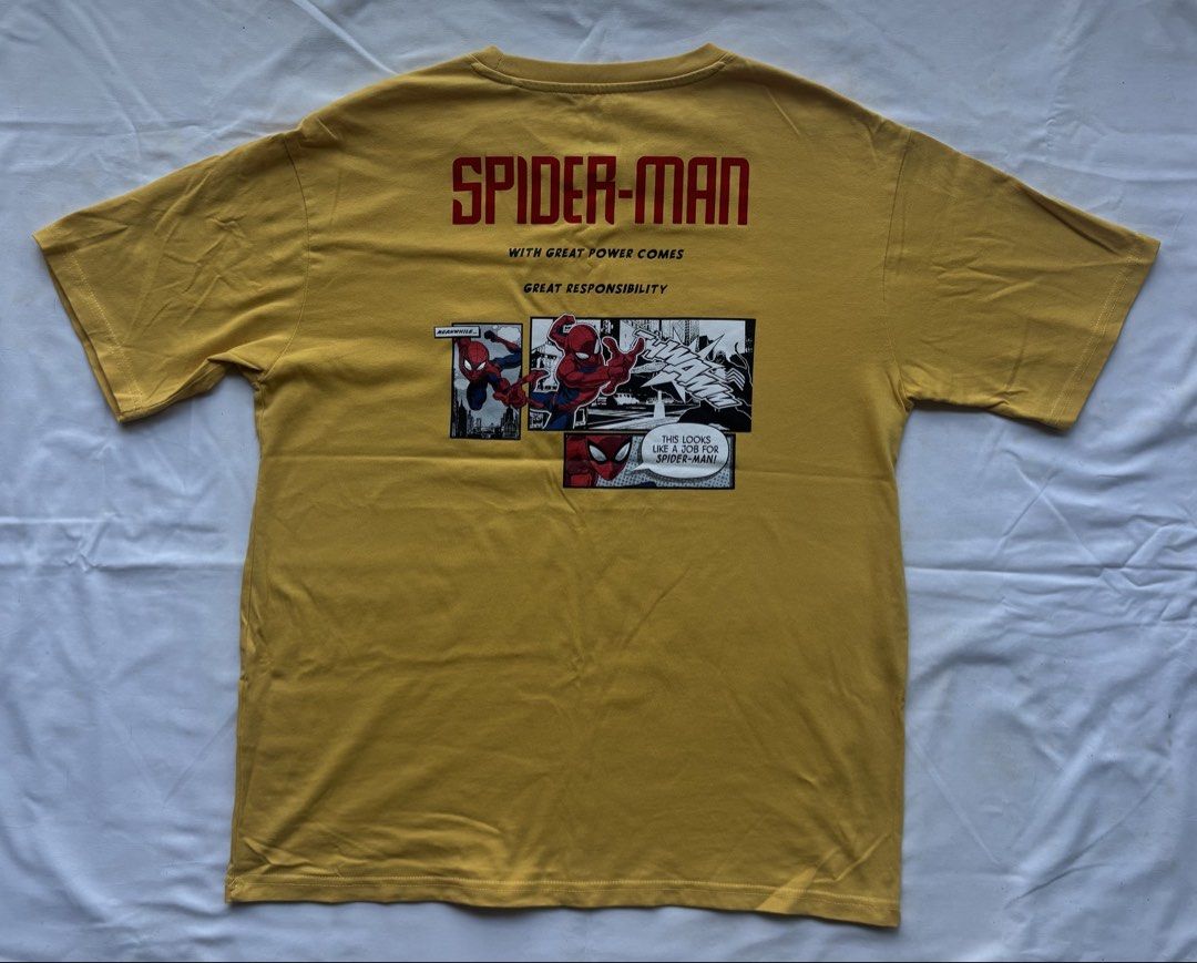 SPIDER-MAN (Category: Tshirts & Polo Shirts ) located in Gerona. Submitted by jeerthrift (Listing ID 1462981125, Image 3). Description: SPIDER-MAN Large W-21 L-27 Color rate 9/10 ₱250+sf.