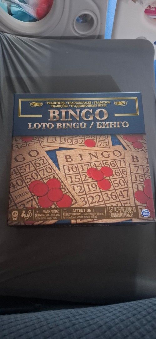 Spin Master Bingo Loto Bingo Traditional Game (Category: Board Games & Puzzles) located in Makati City. Submitted by fitnessgirl88 (Listing ID 1462904746, Image 1). Description: - Classic Bingo Game for Family Fun - Complete set included, ready to play - Perfect for parties and casual game nights - Easy to learn and enjoy for all ages - Brand new and sealed last price at 200.