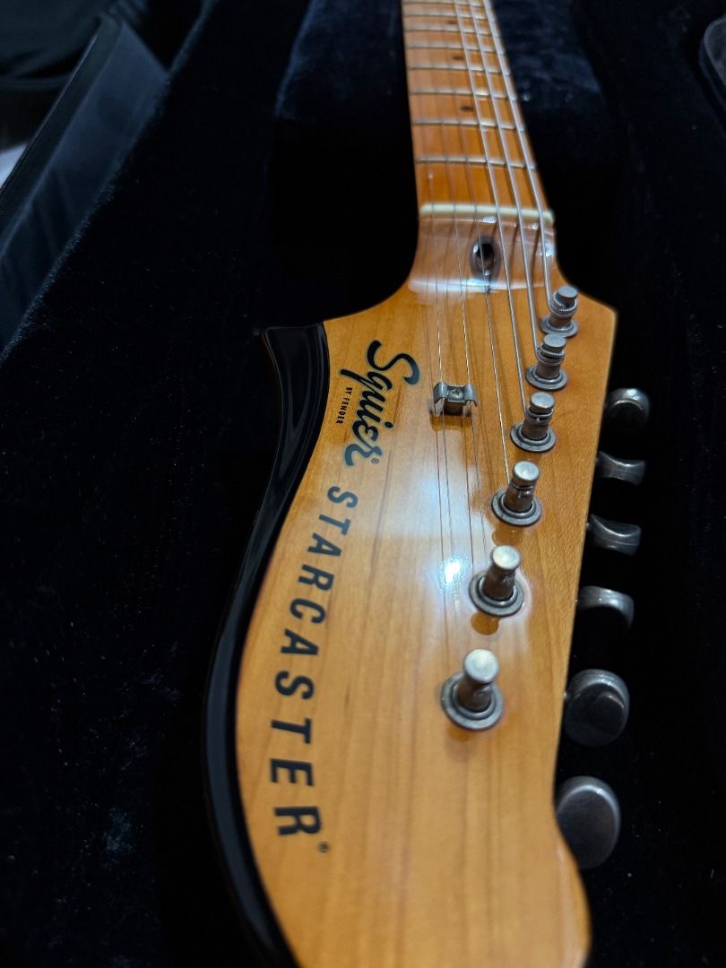 Squier CV 60s Starcaster with Amp, Pedals, and Custom Case (Category: Musical Instruments) located in Makati City. Submitted by louiecamaclang (Listing ID 1462957919, Image 3). Description: SELLING AS A PACK FS: Barely used CV starcaster in walnut, together with my amp, pedals, case, and accessories. The guitar was mostly kept in the bag. Used mostly for bedroom jamming. Included: - Baluti Custom Guitar Case worth Php 6,500 - Cort CM15R Amp - Zoo