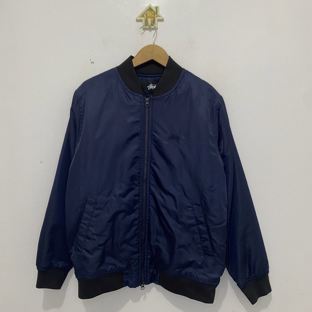 Stussy Bomber Jacket (Category: Coats, Jackets and Outerwear) located in Tanauan. Submitted by flexingthriftsph (Listing ID 1463055933, Image 1). Description: Stussy Bomber Jacket Medium on tag 23 inches - chest 27.5 inches - length Excellent condition -3,000.00.
