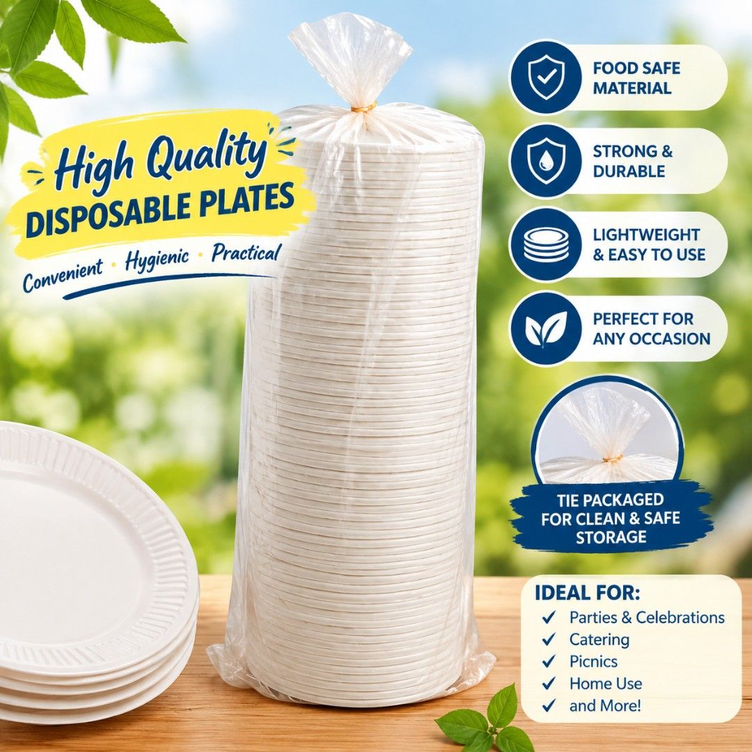 Styro plate 100pcs per pack (Category: Occasions & Party Supplies) located in Manila. Submitted by efcmtrading15 (Listing ID 1463054672, Image 1). Description: .