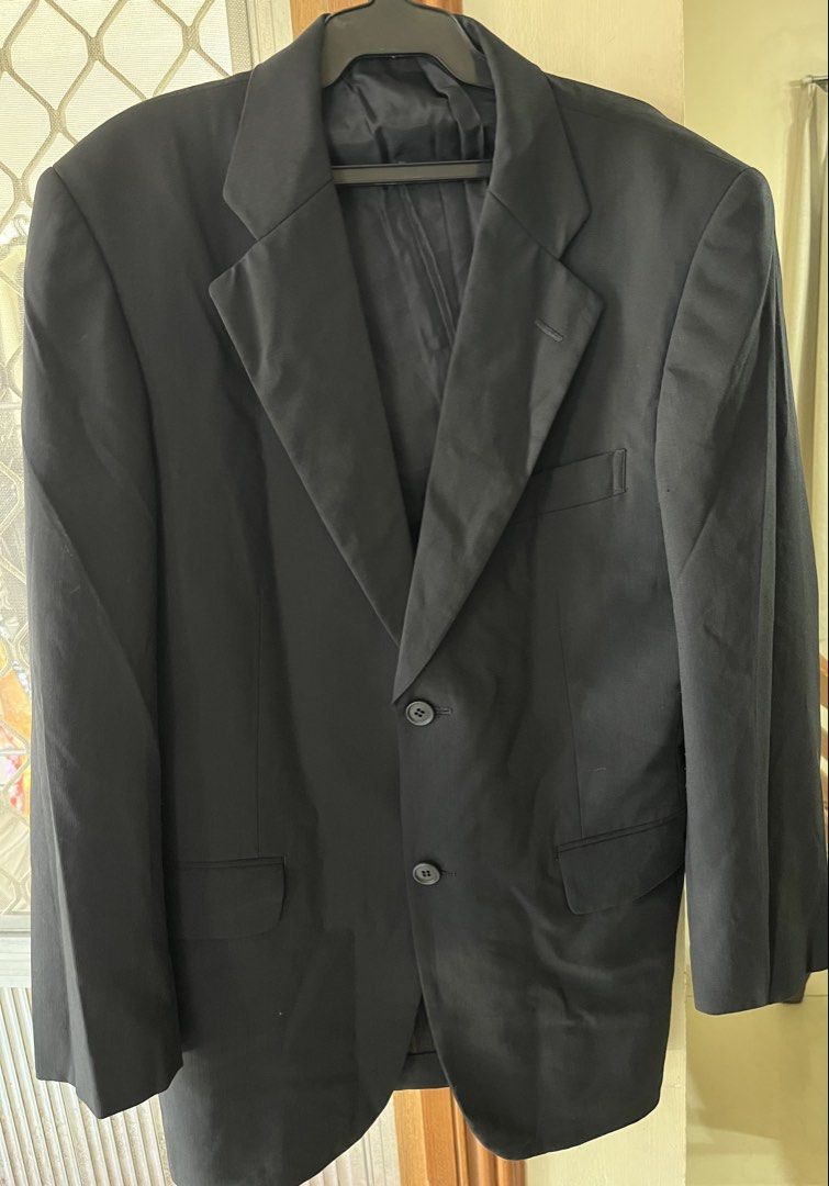 Suit Pants Set (Category: Coats, Jackets and Outerwear) located in Bacoor. Submitted by ayit. (Listing ID 1462921731, Image 1). Description: Negotiable Orig sf inc personal japan gling - Brand: Lordgent - Color: Black - Set includes: Suit jacket and matching pants - Jacket features: Classic two-button closure, notched lapels - Pants feature: Clean, tailored look - Condition: Good, ready for its next owner - Ideal for: Formal occasions, business w