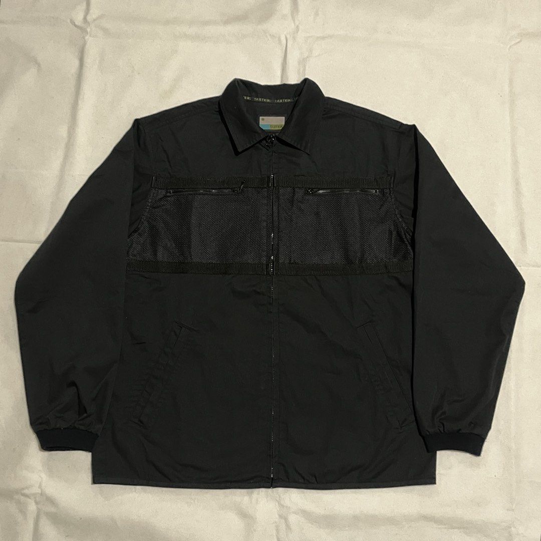 Sumgic Japan Zippered Mesh Chest Panel-Harrington Work Jacket (Category: Coats, Jackets and Outerwear) located in Angeles City. Submitted by clutterdisposal (Listing ID 1463050878, Image 1). Description: - Width: 22 inches - Length: 25 inches - Condition: Excellent - Size Tagged: M.