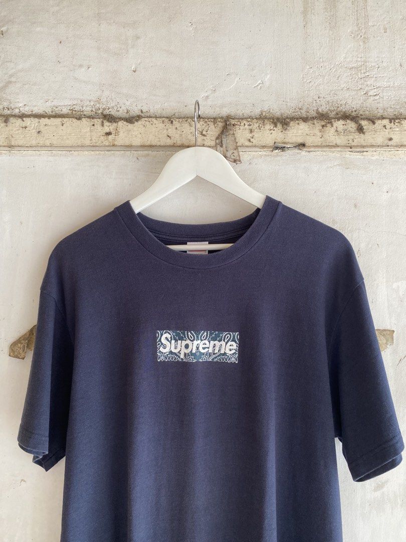 Supreme - Banda Box Logo Tee (Category: Tshirts & Polo Shirts ) located in Puerto Princesa. Submitted by something___. (Listing ID 1463009594, Image 3). Description: Supreme - Banda Box Logo Tee Tagged Size: Large Dimensions Length: 29 Width: 23 Condition: Excellent Color rate: 9 Flaws: Signs of usage.
