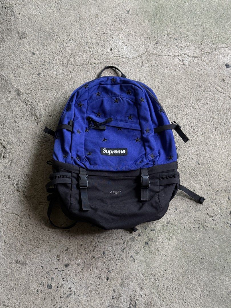 Supreme FW13 Stars Blue Two Tone Backpack (Category: Backpacks) located in Manila. Submitted by yamborghini22 (Listing ID 1462987920, Image 1). Description: Supreme FW13 Stars Blue Two Tone Backpack Cordura Great Condition ₱7998.