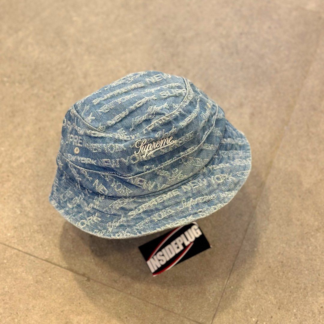 Supreme FW22 Multi Type Jacquard Denim Crusher (Category: Caps & Hats) located in Quezon City. Submitted by inside_plug (Listing ID 1462984451, Image 2). Description: For Sale Supreme FW22 Multi Type Jacquard Denim Crusher Blue M/L Brandnew Dm us to purchase.