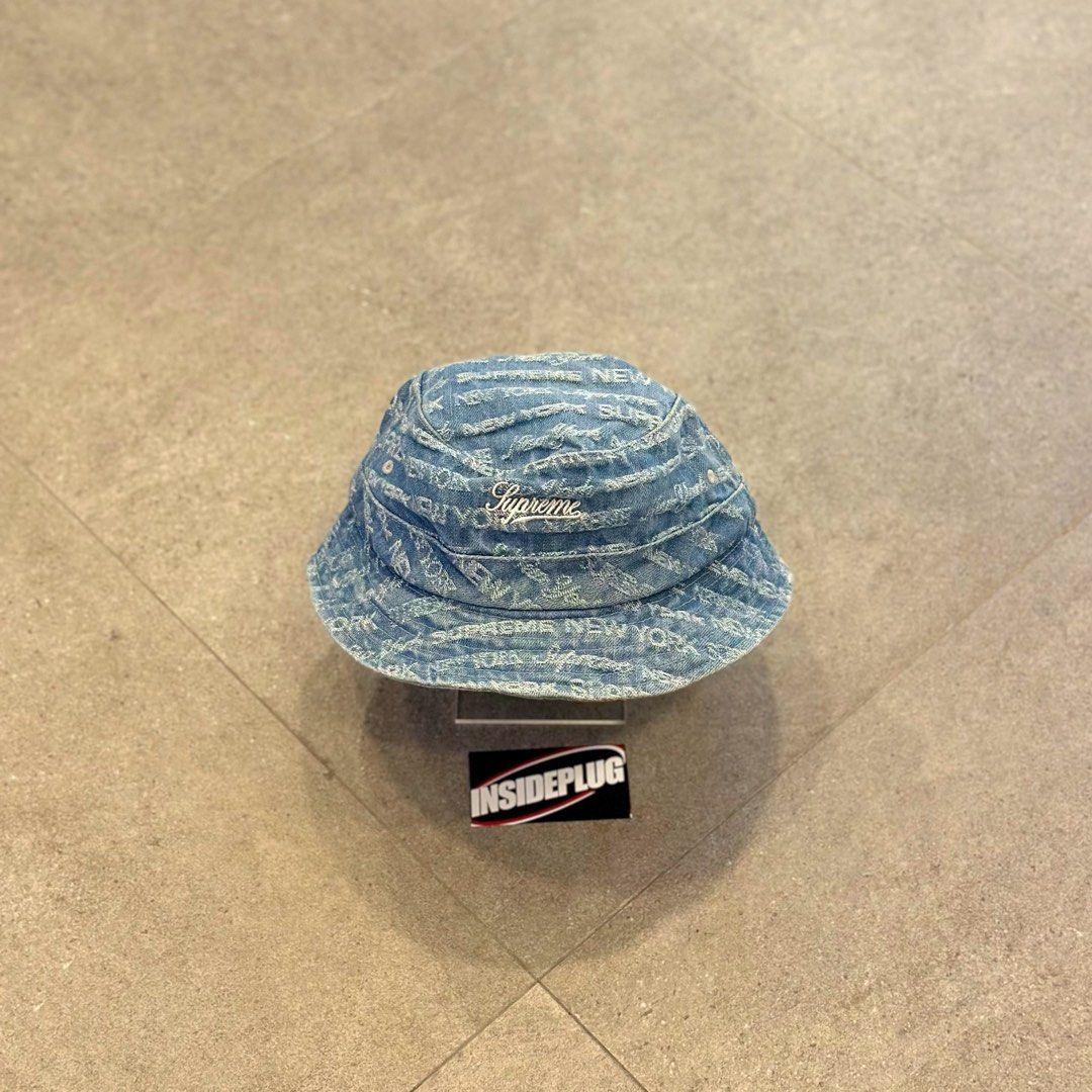 Supreme FW22 Multi Type Jacquard Denim Crusher (Category: Caps & Hats) located in Quezon City. Submitted by inside_plug (Listing ID 1462984451, Image 1). Description: For Sale Supreme FW22 Multi Type Jacquard Denim Crusher Blue M/L Brandnew Dm us to purchase.