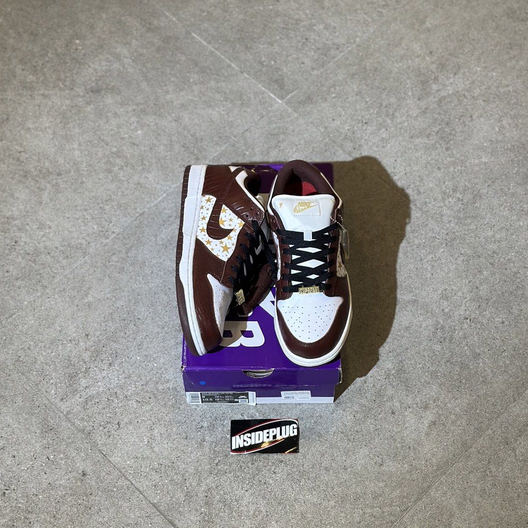 Supreme Nike SB Dunk Barkroot Brown (Category: Sneakers) located in Quezon City. Submitted by inside_plug (Listing ID 1462994623, Image 1). Description: For Sale Supreme Nike SB Dunk Stars Barkroot Brown 9 mens Brandnew Dm us to purchase.