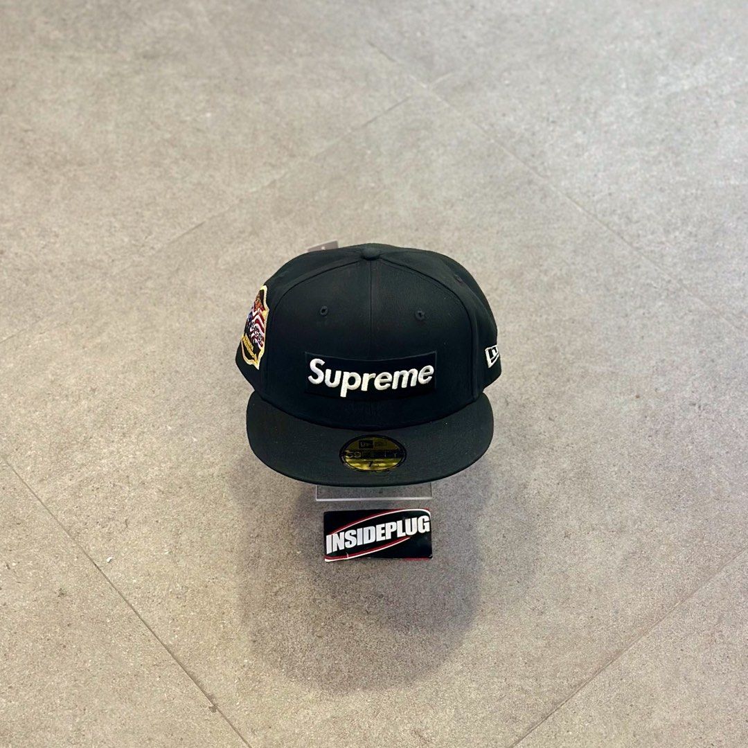 Supreme x FDNY Box Logo New Era (Category: Caps & Hats) located in Quezon City. Submitted by inside_plug (Listing ID 1462989030, Image 1). Description: For Sale Supreme x FDNY Box Logo New Era Black - 7 1/2 Brandnew Dm us to purchase.