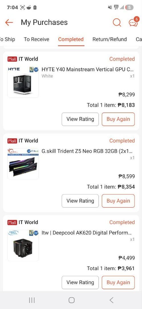 SYSTEM UNIT ONLY DDR5 HIGH END (Category: Desktops) located in Caloocan City. Submitted by ferrer2000 (Listing ID 1463083107, Image 2). Description: Selling my personal gaming PC d na nagagamit bought and build all parts mid 2024. Paunahan nalang need funds. Check the photos for more INFO or kindly send me a chat for offers. prefer to sell it as a whole less hassle. Nagamit ko lang for 2-3 months siguro to play FPS games. selling needed funds. no