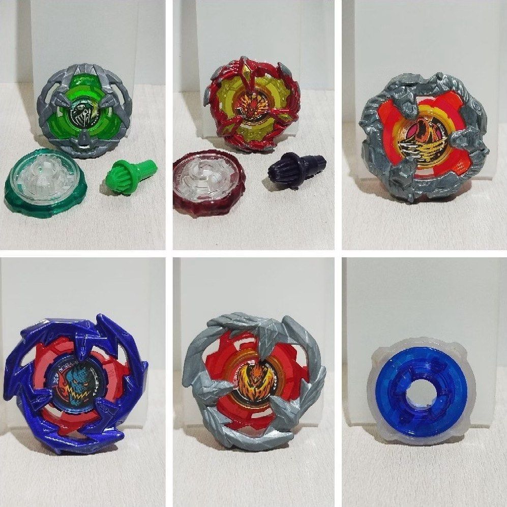 Takara Tomy Beyblade X (Category: Action & Battle Toys) located in Santa Rosa. Submitted by toysandusbmg (Listing ID 1462993352, Image 1). Description: Takara Tomy Beyblade X Price Range : 150 - 450 php - Preowned items from Japan - No box, in used condition - Items has paint chips due to handling and old age. Please manage your expectation. - Best for collectors and display item - Please see pictures for more details, this is the actual items we