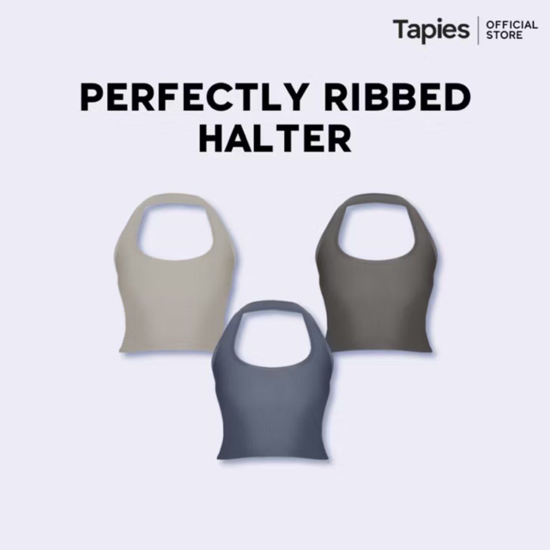 Tapies | Perfectly Ribbed Halter (Category: Sets or Coordinates) located in Davao. Submitted by shop.angelbernice (Listing ID 1462919822, Image 3). Description: Simple and comfy ribbed halter top that’s easy to style with jeans, skirts, or shorts. Perfect for casual outings and everyday wear. .