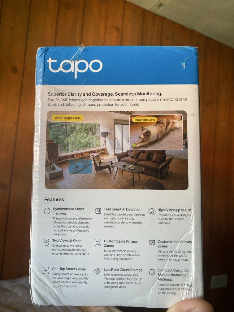 Tapo c245D (Category: Security Systems & CCTV Cameras) located in Manila. Submitted by sarisarifinds.22 (Listing ID 1462896650, Image 3). Description: PRICE FOR ATTENTION BNEW SEALED !!! 2600 negotiable price.
