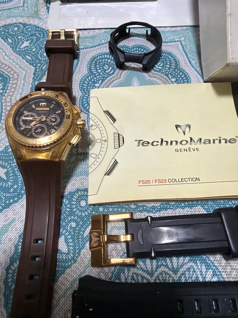 TechnoMarine FS20/FS23 (Category: Men's Watches) located in Quezon City. Submitted by pmlpnc (Listing ID 1463034395, Image 2). Description: FS: TechnoMarine FS20/FS23 Battery newly replaced last September 13 see photos for inclusions RFS: Decluttering .