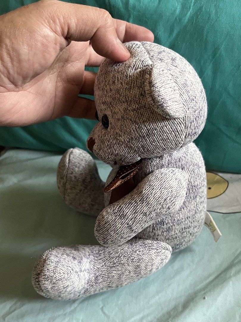 Teddy bear grey w ribbon td#2 (Category: Plushies & Soft Toys) located in Paranaque City. Submitted by bonsaiart (Listing ID 1463004487, Image 2). Description: Pre owned Good condition 180fixed)+ sf Payment first policy (gcash/ paymaya) Shipping ONLY (J&t) NO TO COD NO TO MEETUP NO TO COP (LBC) No breaking of set or bundle.