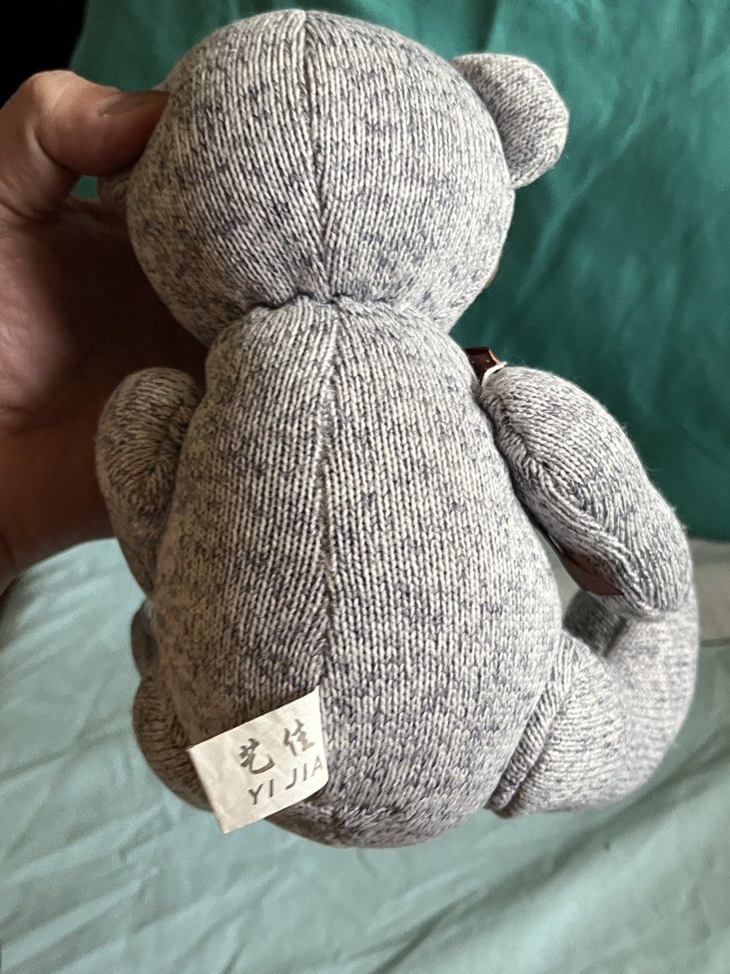 Teddy bear grey w ribbon td#2 (Category: Plushies & Soft Toys) located in Paranaque City. Submitted by bonsaiart (Listing ID 1463004487, Image 3). Description: Pre owned Good condition 180fixed)+ sf Payment first policy (gcash/ paymaya) Shipping ONLY (J&t) NO TO COD NO TO MEETUP NO TO COP (LBC) No breaking of set or bundle.