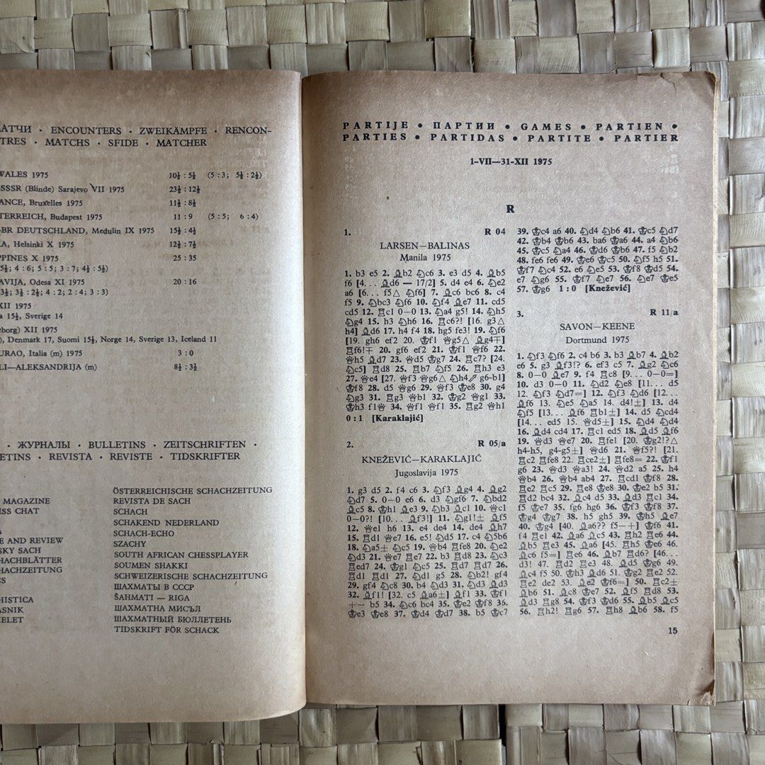 The Chess Informant 1976 (Category: Storybooks) located in Quezon City. Submitted by thevanitybookshop (Listing ID 1463038841, Image 2). Description: .