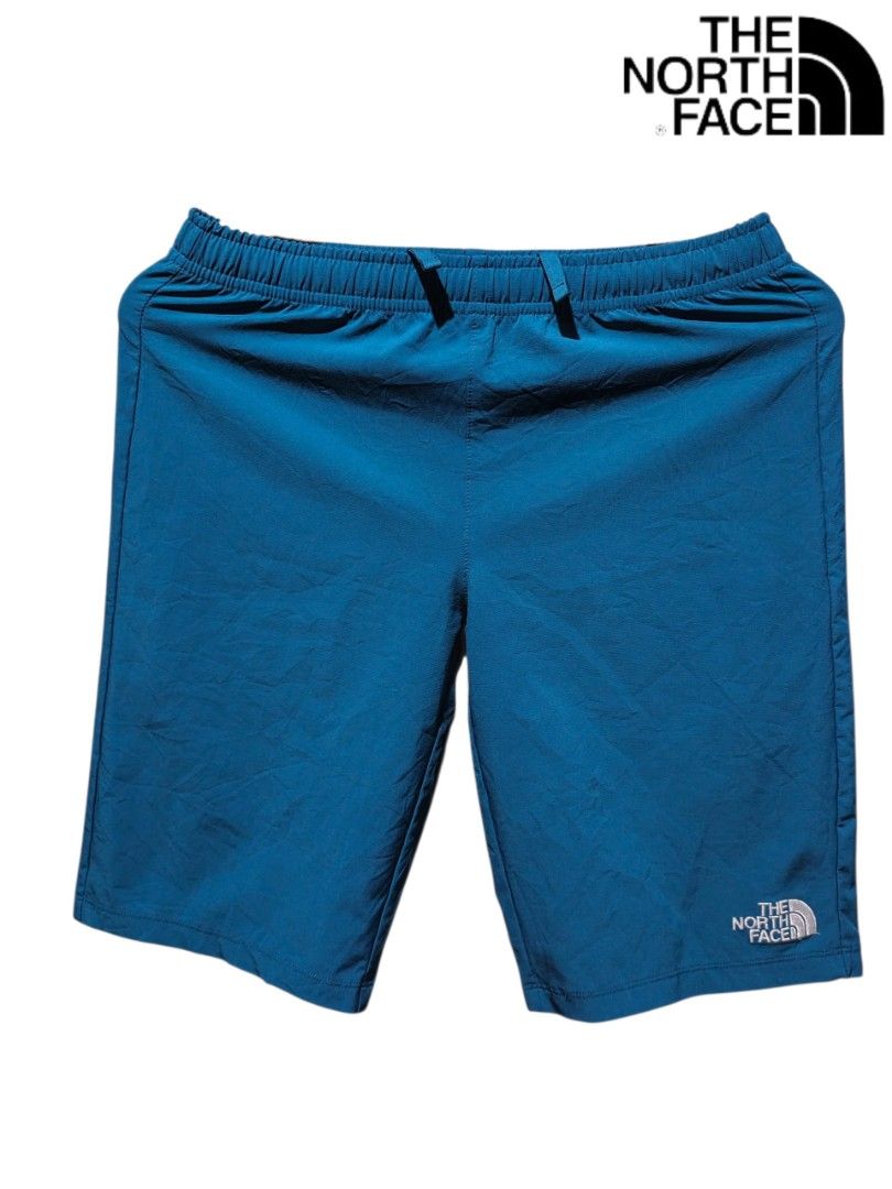 The North Face Blue Shorts Size 150 (Category: Shorts) located in Maasim. Submitted by ukayganda25 (Listing ID 1463049199, Image 1). Description: - Brand: The North Face - Color: Blue - Size: 150 (Kids') - Features: Elastic waistband with drawstring - Material: Polyester and Polyurethane (check tags for specifics) - Ideal for: Sports, casual wear, kids -26-28 waistline small adult can fit.