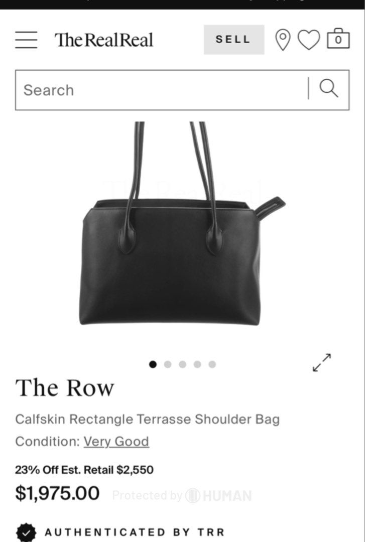 The Row Leather Terrase Shoulder Bag Black (Category: Luxury Bags & Wallets) located in Bacolod City. Submitted by matahum.bcd (Listing ID 1463061025, Image 1). Description: - The Row Terrase shoulder bag - Material: Black calfskin leather - Features a stylish scarf tied to the handle - Interior includes zippered pockets for organization - Ideal for everyday use .