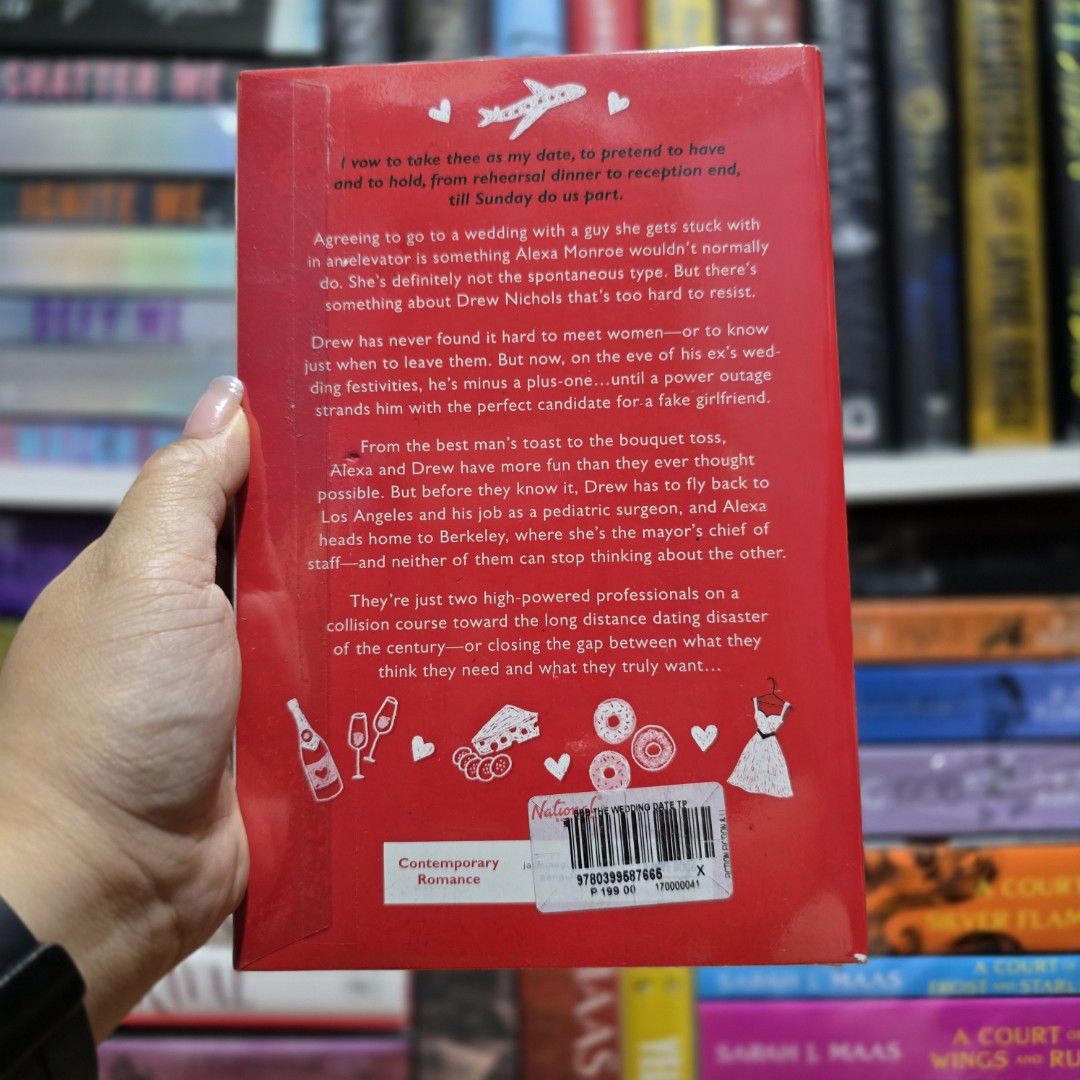 The Wedding Date by Jasmine Guillory US Paperback (Category: Storybooks) located in Manila. Submitted by kanz.reads (Listing ID 1462955327, Image 2). Description: - Title: The Wedding Date - Author: Jasmine Guillory (New York Times Bestselling Author) - Genre: Contemporary Romance - Plot: Fake relationship for a wedding, love wasn't part of the deal. - Ideal for: Fans of romance novels. - Perfect for your next read! all prices posted are LP. no h