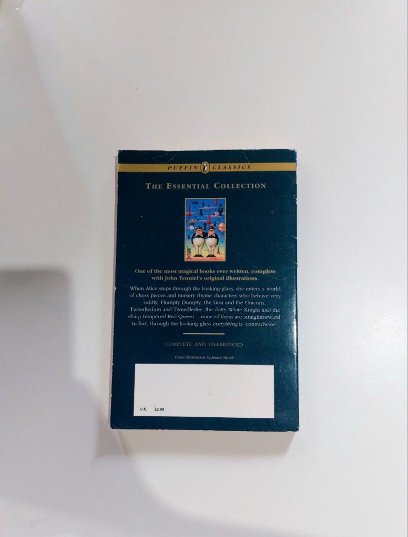 Through the Looking-Glass by Lewis Carroll (Category: Storybooks) located in Tanauan. Submitted by solanaclassics (Listing ID 1462920029, Image 2). Description: 📚 major bookshelf clean out / clearance sale ~ — RFS: decluttering my bookshelves and switching to digital books — MOP: Gcash | fast shipping *feel free to send a message if you wish to negotiate the price :).