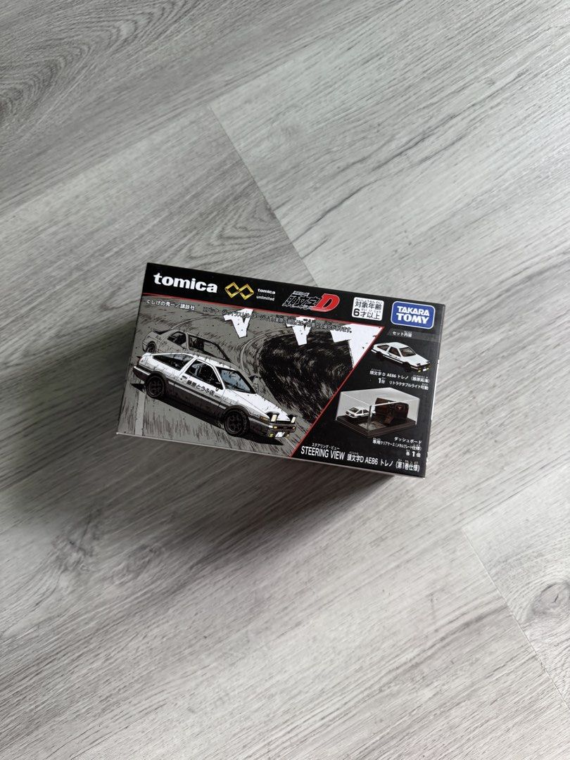 Tomica Initial D AE86 Trueno Steering View (Category: Vehicle & Diecast Models) located in Quezon City. Submitted by garagetoyz01 (Listing ID 1462927413, Image 1). Description: Tomica Initial D AE86 Trueno Steering View Sealed Metro Manila 🛵 Delivery via Lalamove Delivery Fee Shouldered by Buyer Mode of Payment : Gcash or Cash 🔵⚪️ PM for Details if Interested.